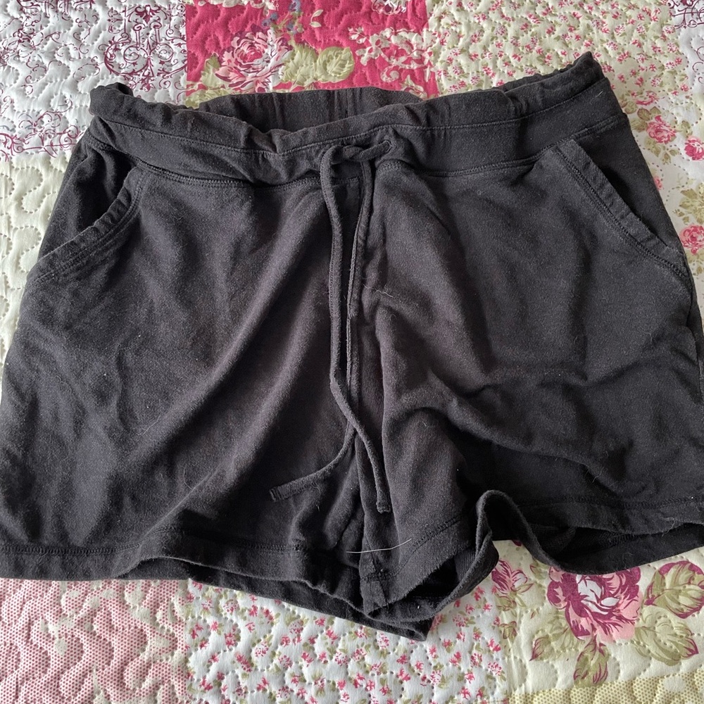 Black Women's Drawstring sweat Shorts